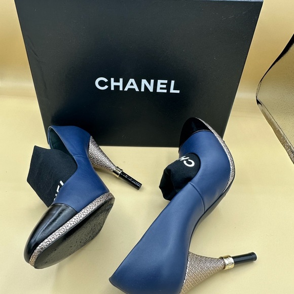 Chanel Heel Shoes, 4 Inches heels, Excellent condition, Box, Dustbag - Picture 4 of 5
